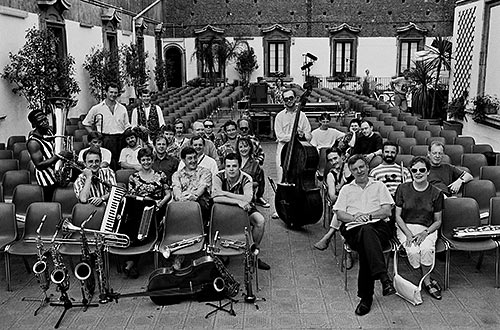 The Mike Westbrook Orchestra in Catania, Sicily. 